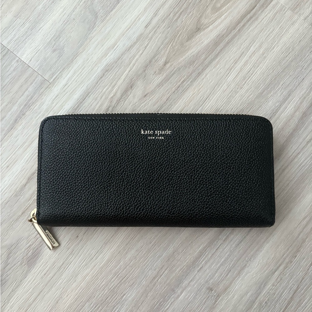 Kate Spade Continental Zip Wallet with Pink Interior